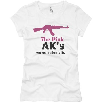 Pink AK's Junior Fit Basic Bella Favorite Tee