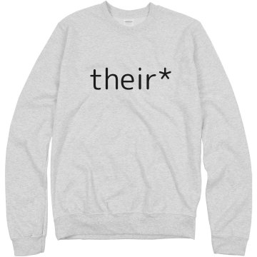 Their Asterisk Unisex Hanes Crew Neck Sweatshirt