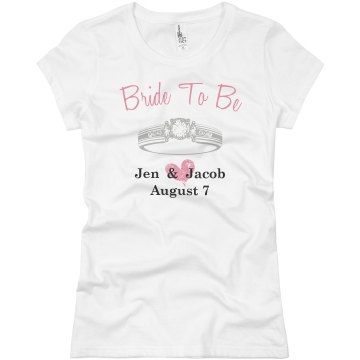 Bride Tee Junior Fit Basic Bella Favorite Tee