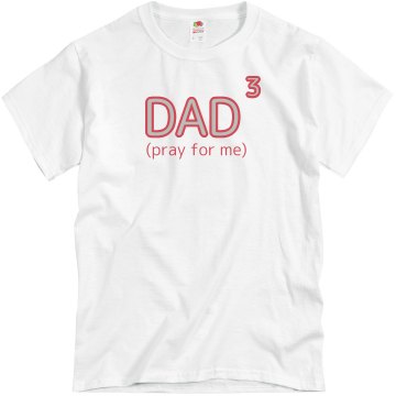 Dad To The third Unisex Basic Gildan Heavy Cotton Crew Neck Tee