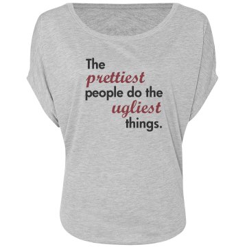 The Prettiest People Misses Bella Flowy Draped Sleeve Dolman