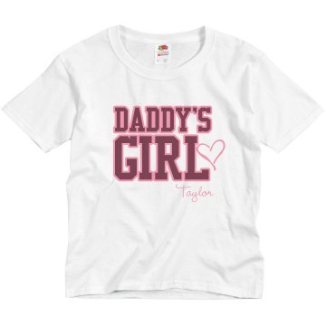 Daddy's Girl Youth Basic Gildan Ultra Cotton Crew Neck Tee
