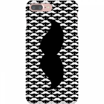 Mustache Galore Plastic iPhone 5 Case White 