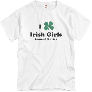 I Heart Irish Girls Unisex Basic Gildan Heavy Cotton Crew Neck Tee