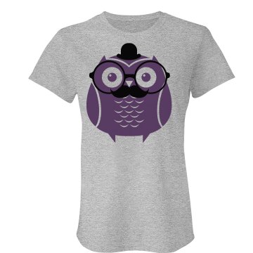 Owl Do You Do? Junior Fit Bella Crewneck Jersey Tee