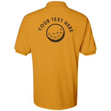 Golf Shirt Back-Mr.Yellow Unisex IZOD Silkwash Classic Pique Polo