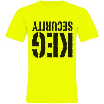 Keg Security Unisex American Apparel Neon Crew Neck Tee