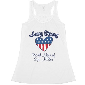Army Strong Mom Tank Misses Relaxed Fit Anvil Heavyweight Tank Top