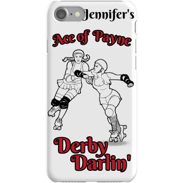 Roller Derby Pain Case Plastic iPhone 5 Case Black