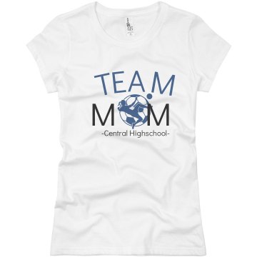 Team Soccer Mom Junior Fit Basic Bella Favorite Tee