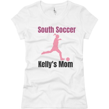 South HS Soccer Mom Junior Fit Basic Bella Favorite Tee
