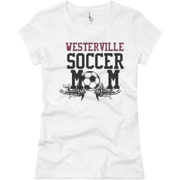 Westerville Soccer Mom Junior Fit Basic Bella Favorite Tee