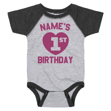 Lisa's 1st Birthday Party Unisex Basic Gildan Heavy Cotton Crew Neck Tee