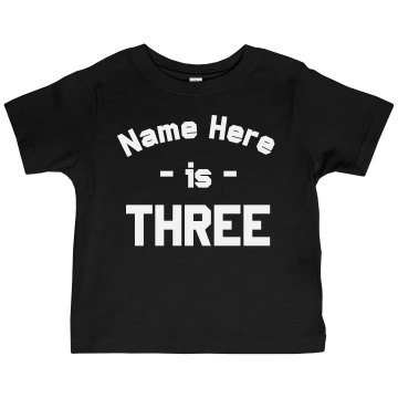 Steven's 3rd Birthday Toddler Gildan Ultra Cotton Crew Neck Tee