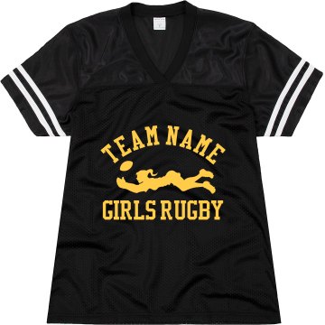 Girls Rugby Jersey Junior Fit Augusta Replica Football Jersey