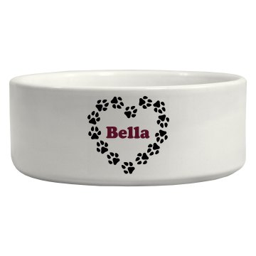 Heart of Paws Pet Bowl Ceramic Pet Bowl