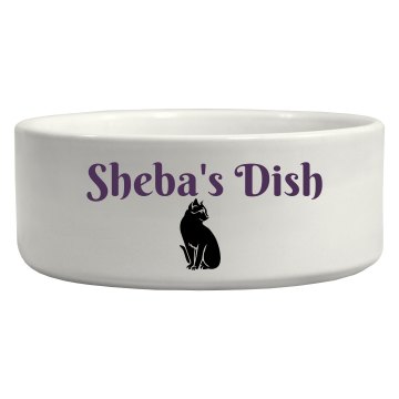 Custom Cat Bowl Ceramic Pet Bowl