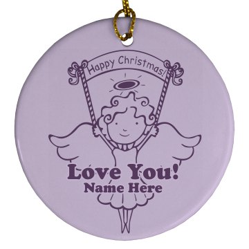 Wonderful Year Ornament Porcelain Circle Ornament