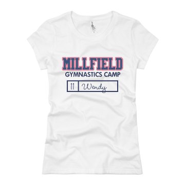 Millfield Gymnastics Camp Junior Fit Basic Bella Favorite Tee