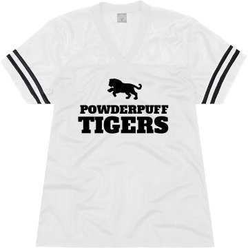 Powderpuff Tigers Junior Fit Soffe Mesh Football Jersey