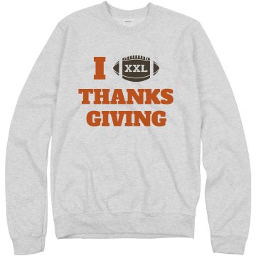 I Heart Thanksgiving Unisex Hanes Crew Neck Sweatshirt