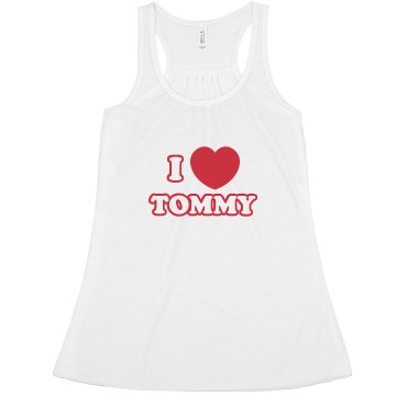 I Heart Tommy Misses Relaxed Fit Anvil Heavyweight Tank Top