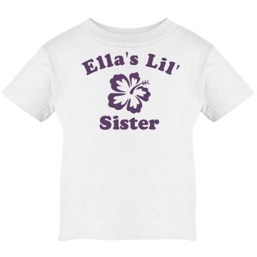 Ella's Lil' Sister Infant Rabbit Skins Lap Shoulder Tee