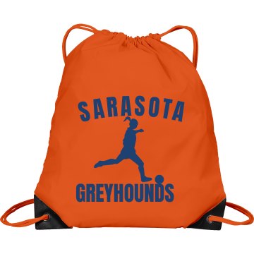 Sarasota Girls Soccer Bag Port & Company Drawstring Cinch Bag
