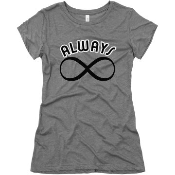 Always Infinity Junior Fit Bella Triblend Tee