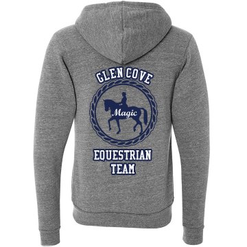 Equestrian Hoodie Unisex Canvas Triblend Zip Hoodie