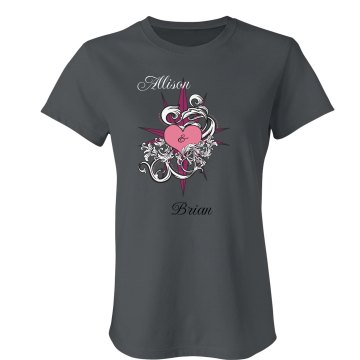 Allison & Brian Junior Fit Bella Sheer Longer Length Rib Tee