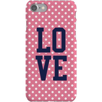 Polkadot iPhone Case Plastic iPhone 5 Case White 