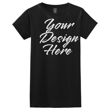 Your Rhinestone Text Misses Relaxed Fit Gildan Ultra Cotton Tee