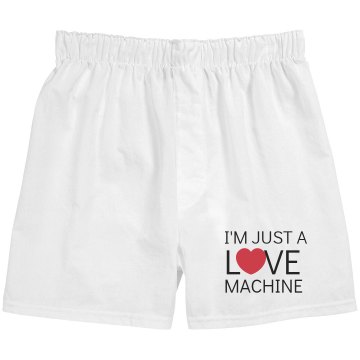I'm Just A Love Machine Unisex Robinson Boxer Shorts
