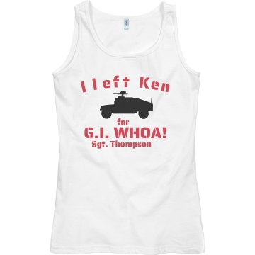 My G.I. Joe Junior Fit Bella Sheer Longer Length Rib Tank Top