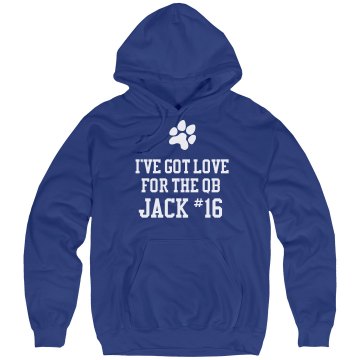 Love for the QB Unisex Hanes Ultimate Cotton Heavyweight Hoodie