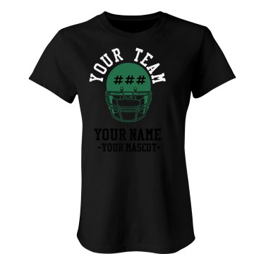 Your Football Team Junior Fit Bella Sheer Longer Length Rib Tee