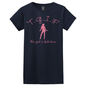 TGIF Misses Relaxed Fit Gildan Ultra Cotton Tee