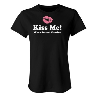 Kiss Second Cousins Junior Fit Bella Slit V-Neck Tee