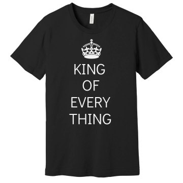 Gold King Of Everything Unisex Gildan Heavy Cotton Crew Neck Tee