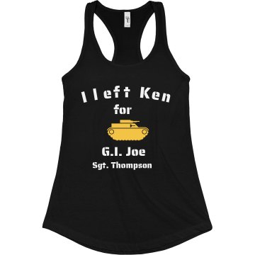 G.I. Joe Junior Fit Bella Sheer Longer Length Rib Racerback Tank Top