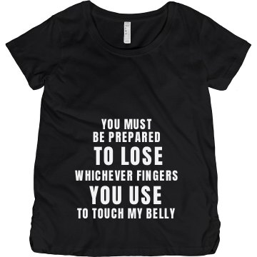 Be Destroyed! Junior Fit Bella Sheer Longer Length Rib Tee