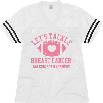 Tackle Breast Cancer Unisex Augusta Replica Football Jersey
