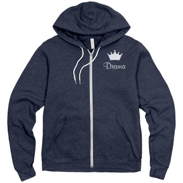 Drama Queen Sweater Unisex Gildan Heavy Blend Full Zip Hoodie