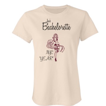 Jen's Bachelorette Junior Fit Bella Crewneck Jersey Tee