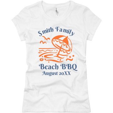 Beach BBQ Junior Fit Basic Bella Favorite Tee