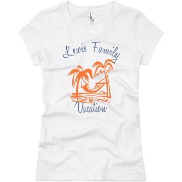 Family Vacation Junior Fit Basic Bella Favorite Tee