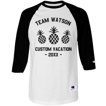 Watson Family Vacation Unisex Champion Raglan Baseball Tee