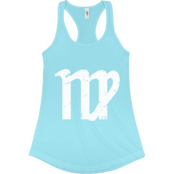 Virgo Tank Junior Fit Bella Sheer Longer Length Rib Racerback Tank Top