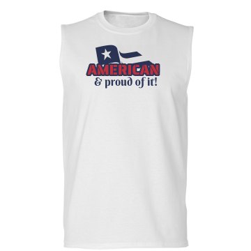 American Pride Unisex Basic Gildan Ultra Cotton Sleeveless Tee